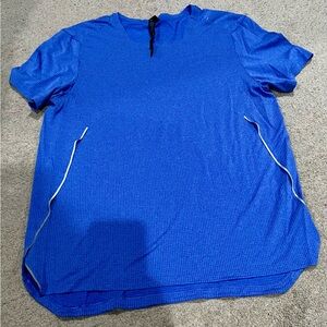 Lululemon Fast And Free Short Sleeve Shirt Men’s Running Shirt in Size M in Blue